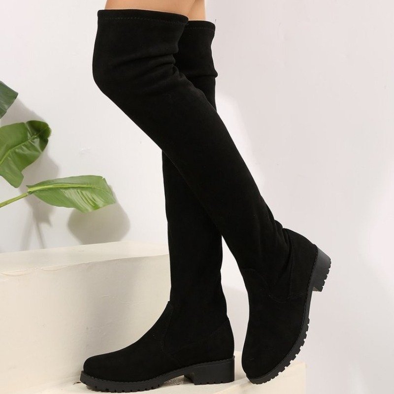 Knee High Sock Women - Sepatu Bot Wanita Di Atas Lutut,
