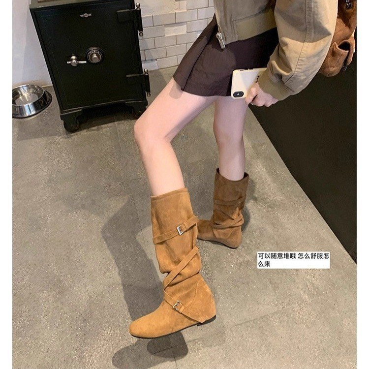 Knee High Sock Women - Sepatu bot wanita 2026 gaya Inggris