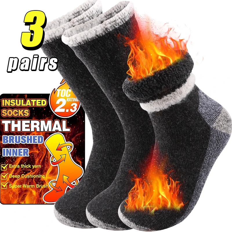 Thermal Sock Winter - 3 Pasang Kaus Kaki Olahraga Luar