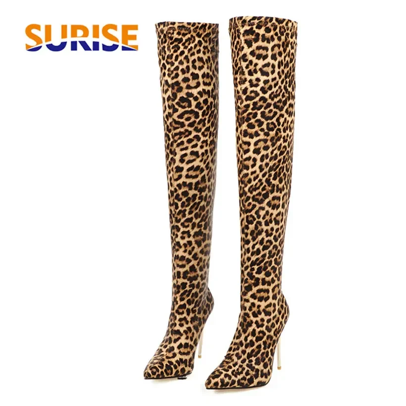 Knee High Sock Women - Sepatu bot ukuran Plus untuk wanita,
