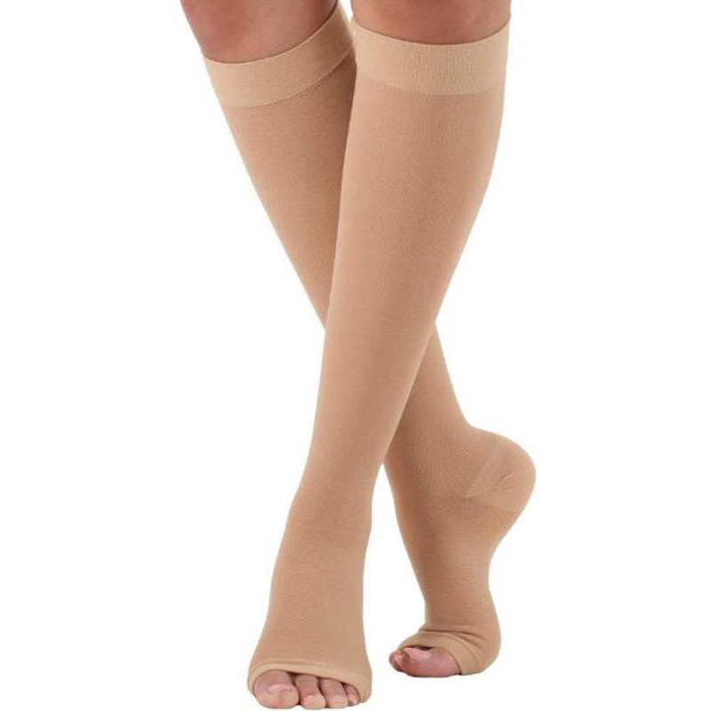 Compression Sleeve Calf - S-XL Stoking Kompresi Peregangan Kaki Terbuka