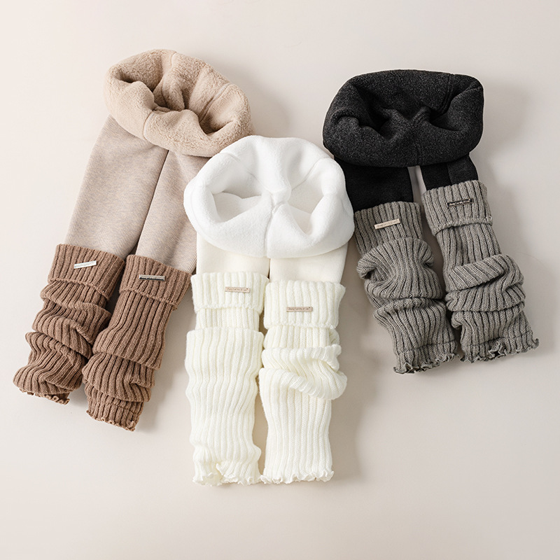 Boot Sock Slouchy - Legging Tebal Termal Anak Perempuan, Celana