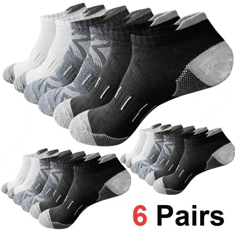 Ankle Sock Low Cut - 6/12 Pasang Kaus Kaki Atletik Berbantalan