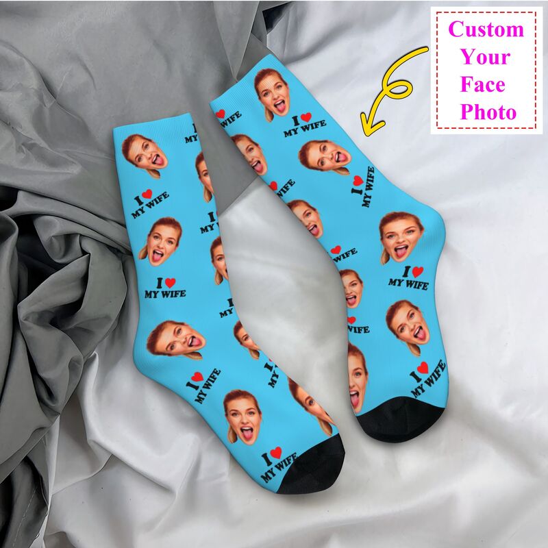 Dress Sock Men - Kaus Kaki Pria Custom Foto Wajah