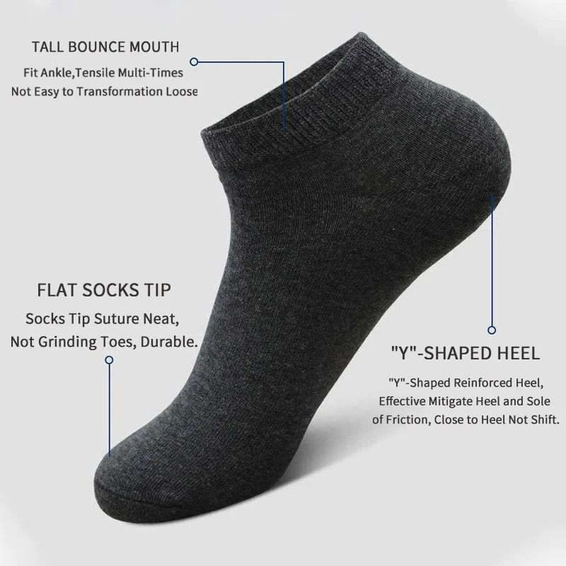 5 Pasang Kaos Kaki Kasual Unis - Ankle Sock Low Cut ulasan dan harga