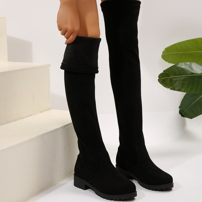 Sepatu Bot Wanita Di Atas Lutu - Knee High Sock Women ulasan dan harga
