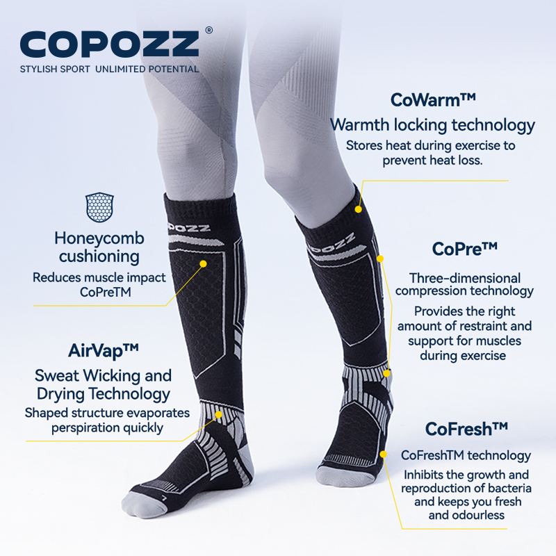Kaus kaki Ski panjang COPOZZ,  - Thermal Sock Winter ulasan dan harga