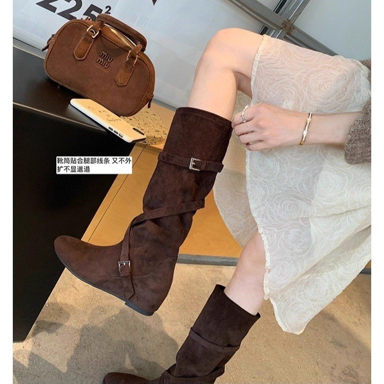 Sepatu bot wanita 2026 gaya In - Knee High Sock Women ulasan dan harga