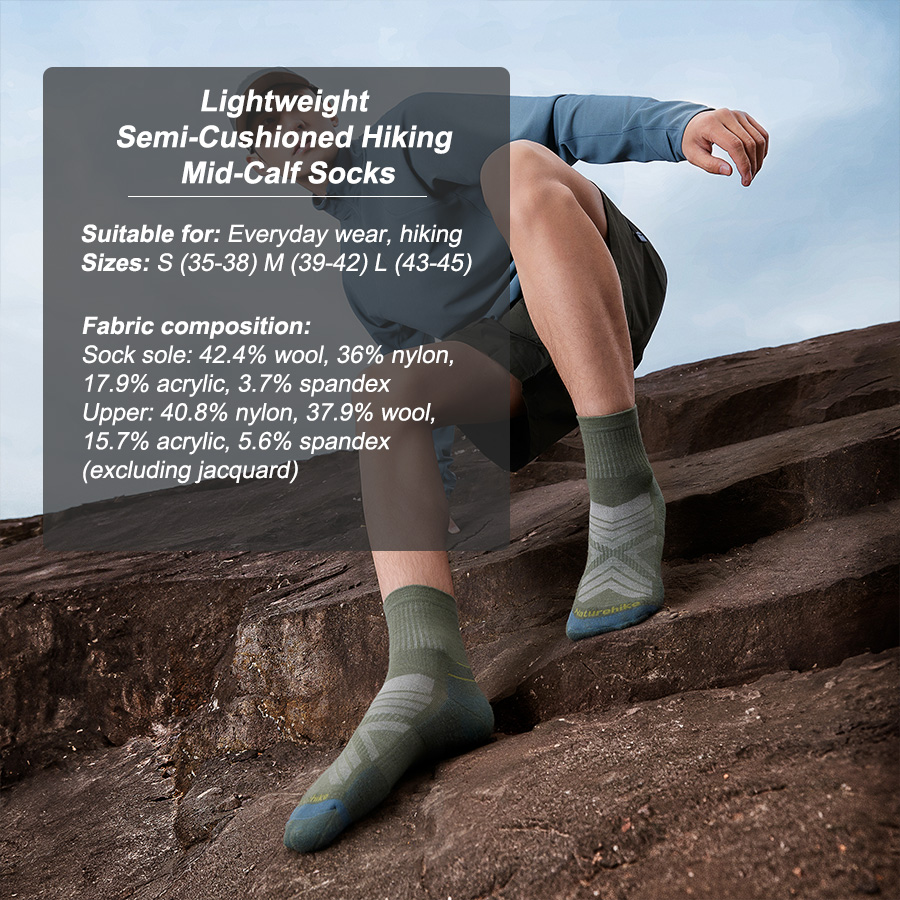 Kaus Kaki Olahraga Naturehike  - Wool Hiking Sock ulasan dan harga