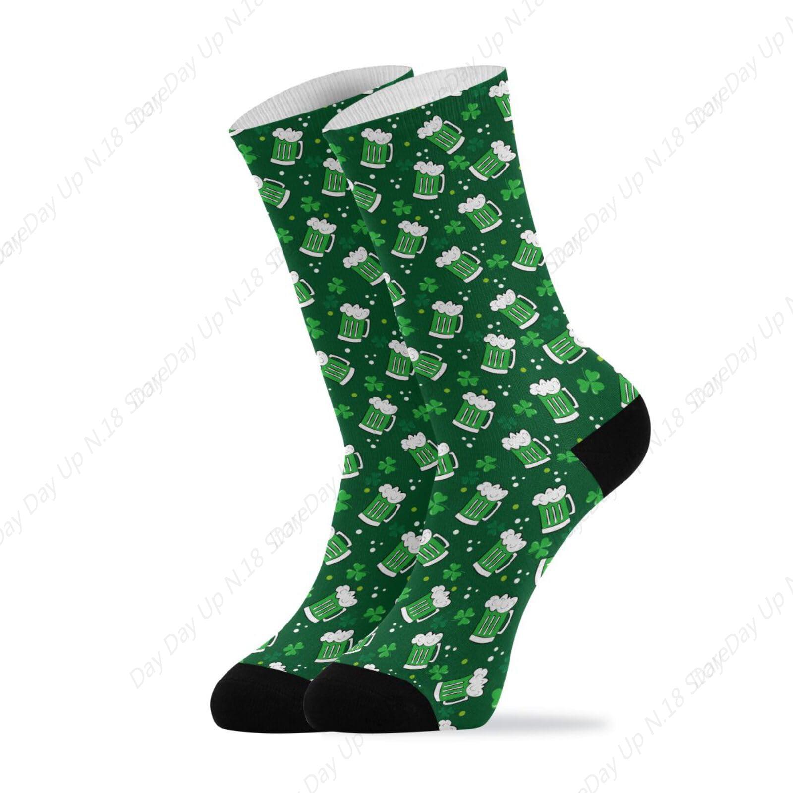 Hijau Clover Leaf bir St. Patr - Cotton Crew Sock Pack ulasan dan harga