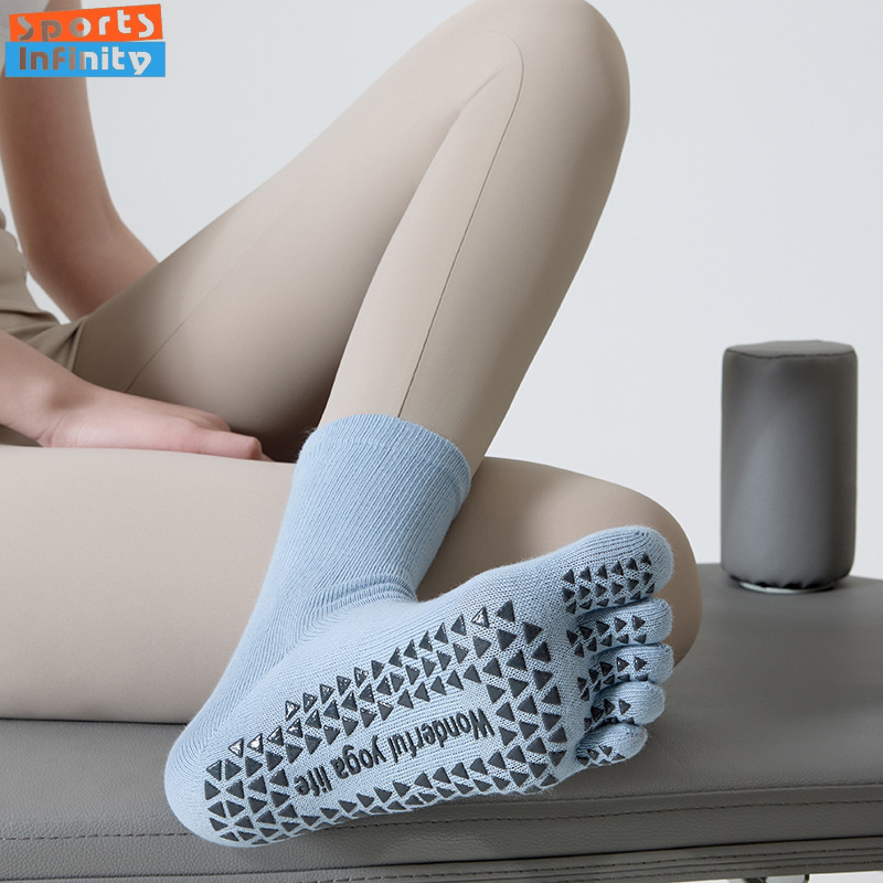 Kaos Kaki Yoga Lima Jari Anti  - Toe Sock Split ulasan dan harga