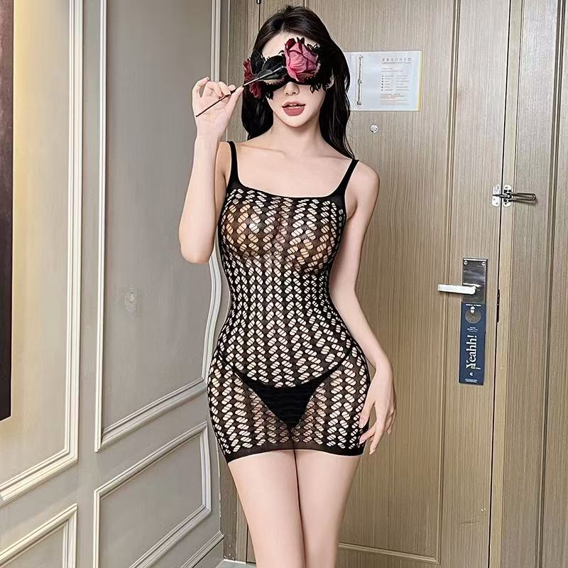 Bodysuit seksi dengan selangka - Fishnet Stocking Women ulasan dan harga