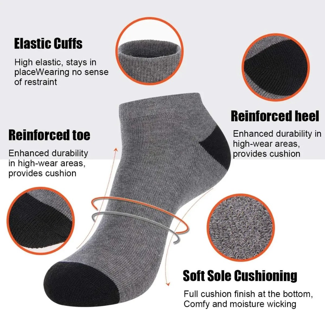 1-10 Pasang Kaus Kaki Musim Pa - Ankle Sock Low Cut ulasan dan harga