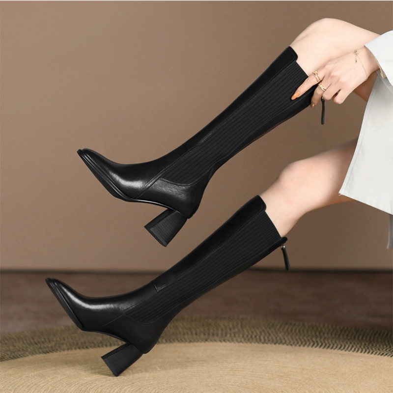 Sepatu Bot Setinggi Paha Wanit - Knee High Sock Women ulasan dan harga