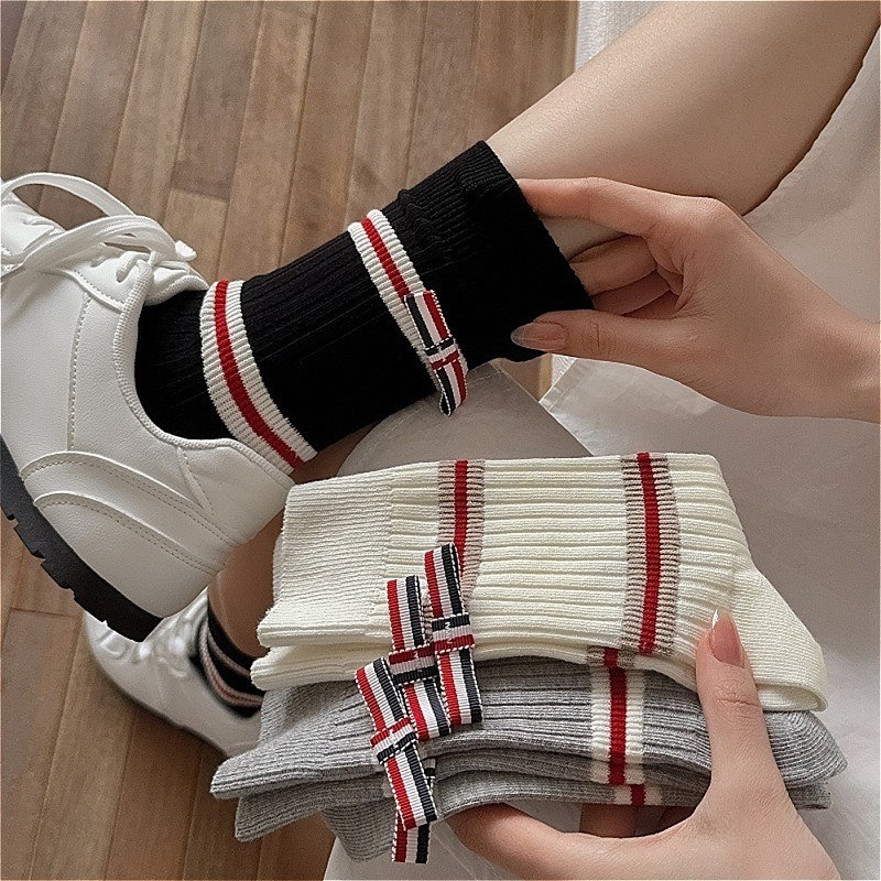 Kaus Kaki Wanita 3-Pak Katun C - Cotton Crew Sock Pack ulasan dan harga
