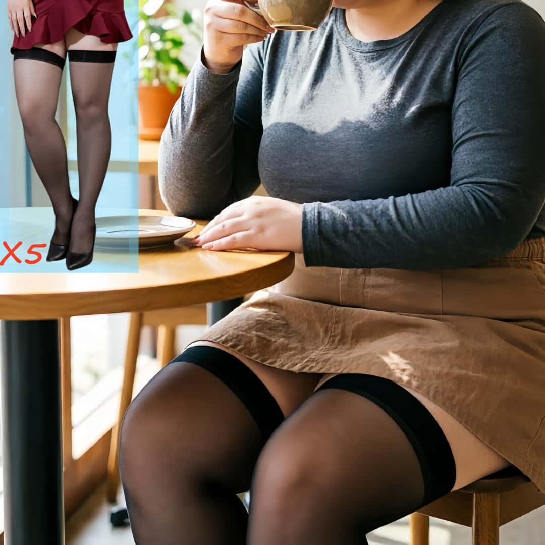 5 pasang Stoking Setinggi Paha - Thigh High Sock Stay Up ulasan dan harga