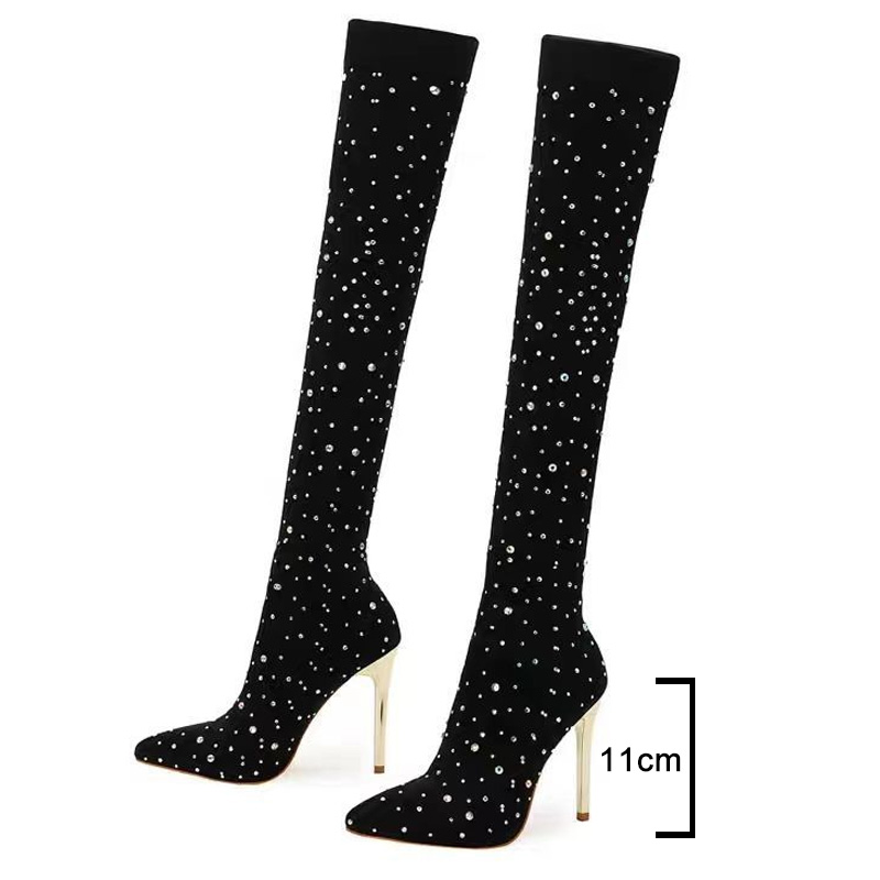 Sepatu Bot Kaus Kaki Melar Kak - Knee High Sock Women ulasan dan harga
