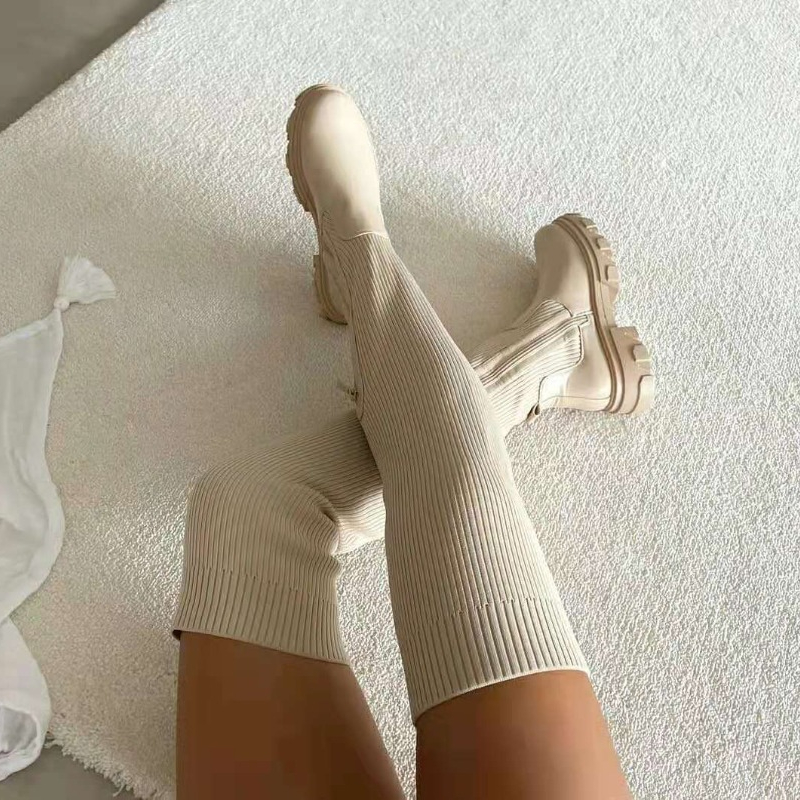 Sepatu Musim Dingin 2025 Sepat - Knee High Sock Women ulasan dan harga