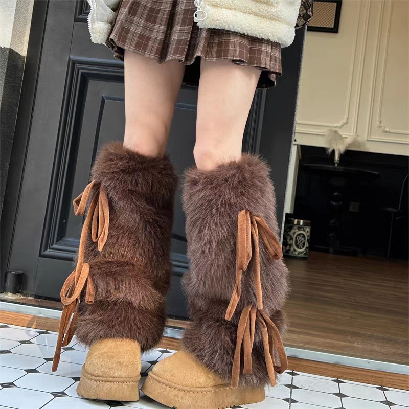 Penghangat Kaki Bulu Imitasi u - Boot Sock Slouchy ulasan dan harga