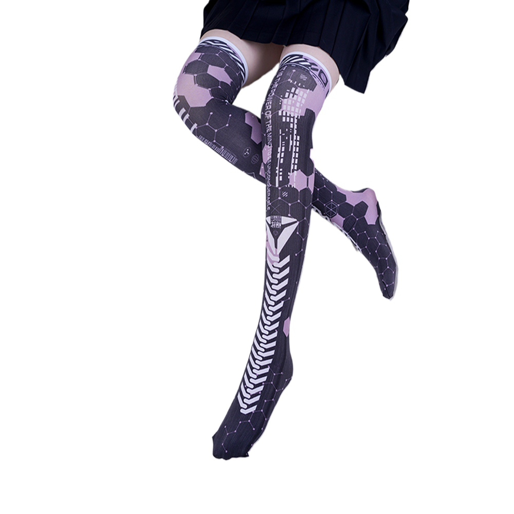 Stoking Robot AI Mech Game Ani - Knee High Sock Women ulasan dan harga