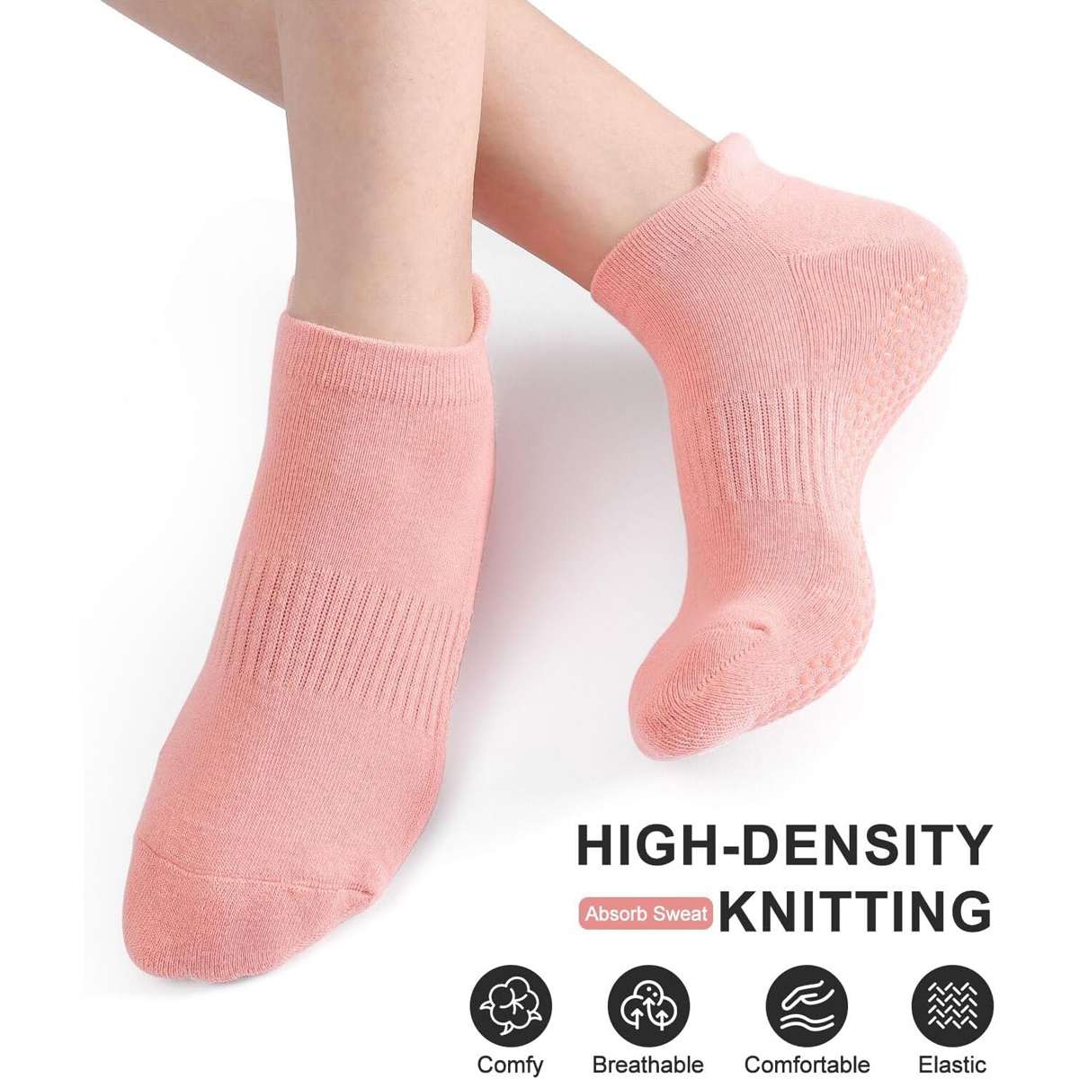 Kaus kaki Yoga wanita isi 6 pa - Grip Sock Yoga ulasan dan harga