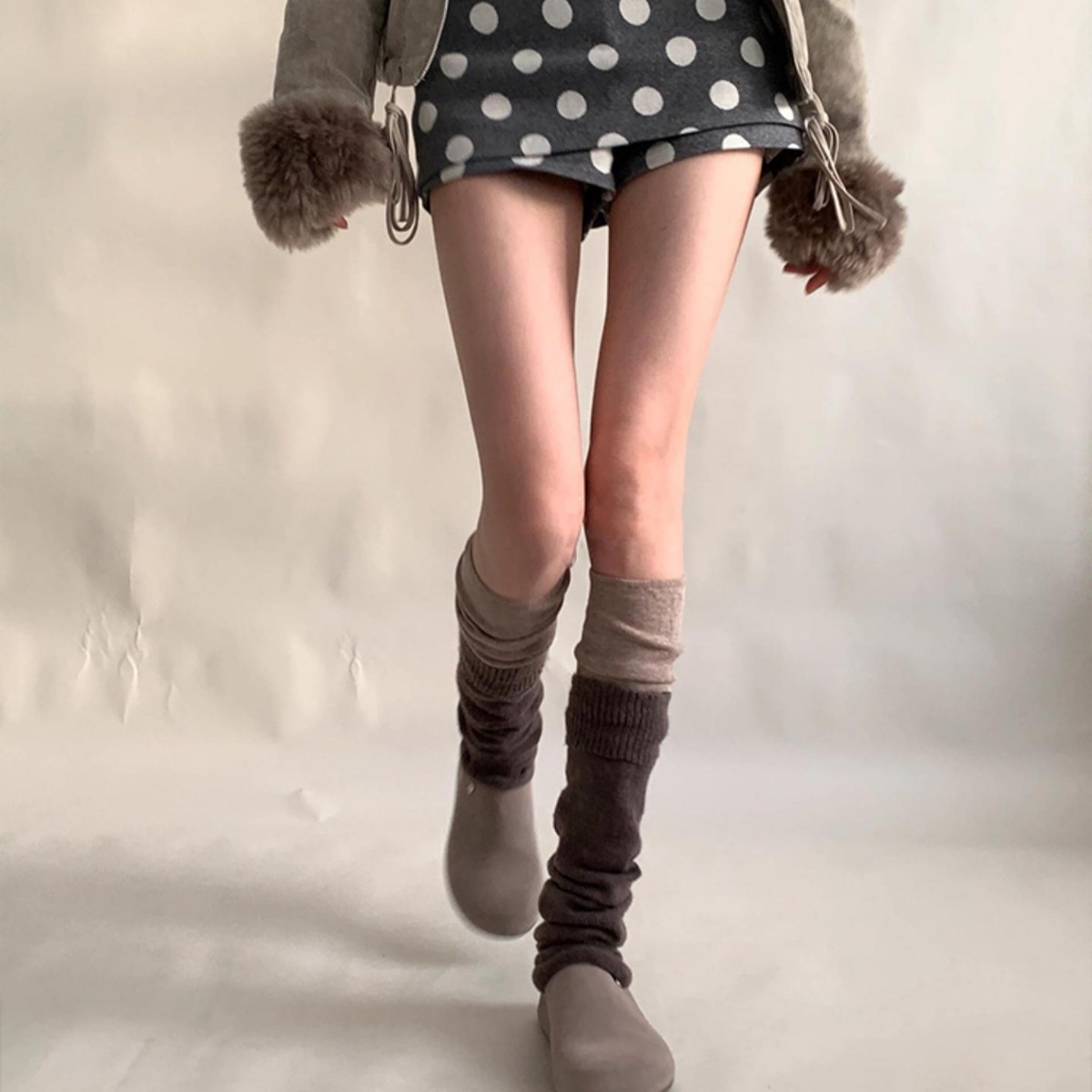 Kaus Kaki Wanita Setinggi Paha - Boot Sock Slouchy ulasan dan harga