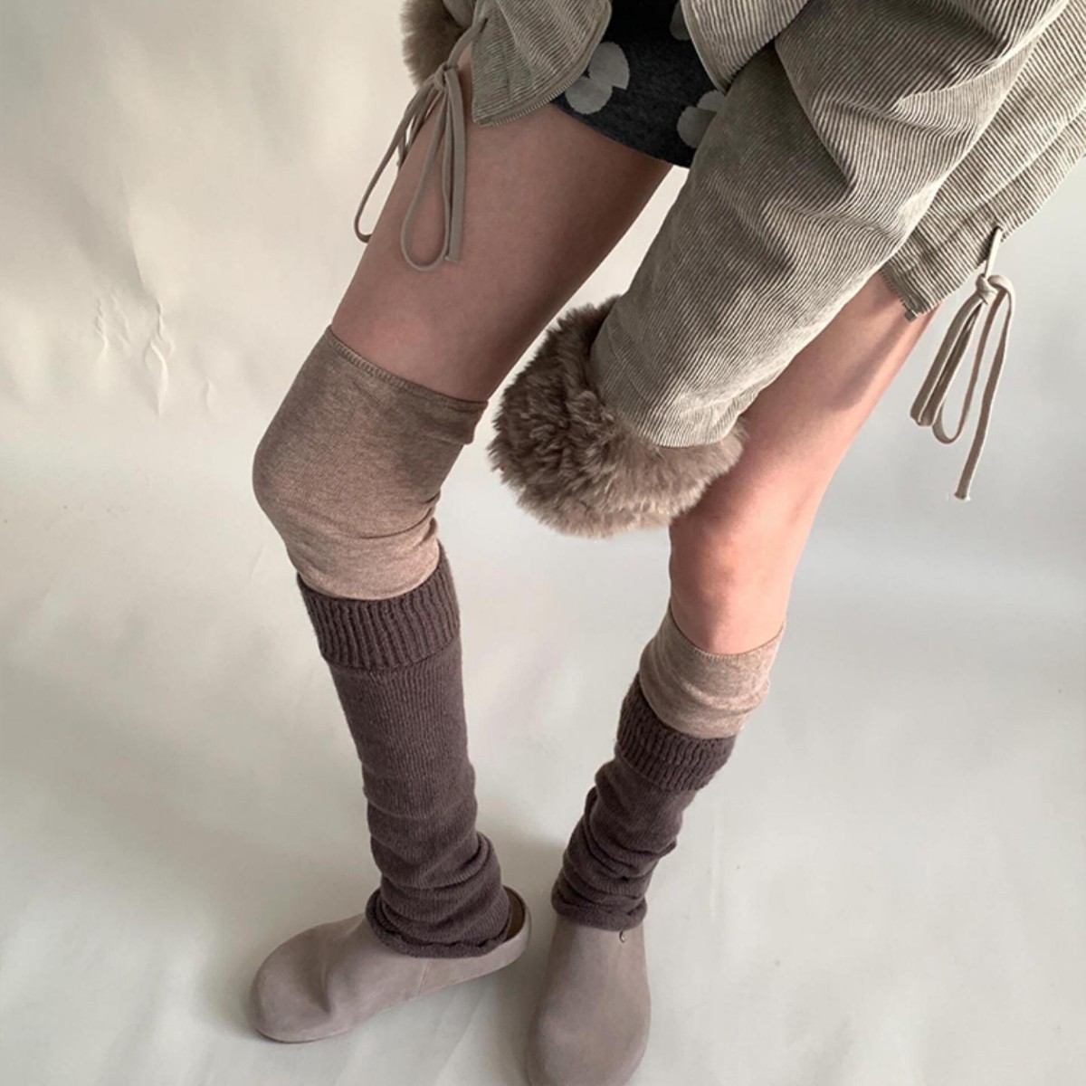 Kaus Kaki Wanita Setinggi Paha - Boot Sock Slouchy ulasan dan harga