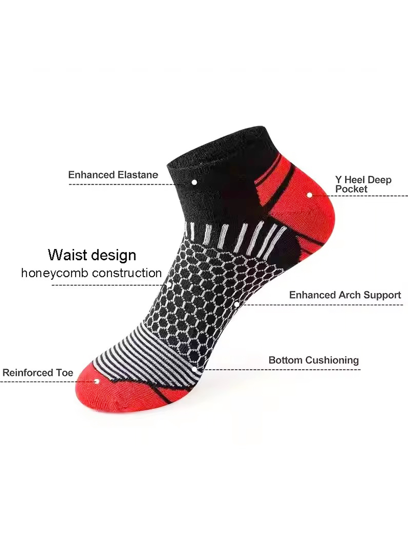 6 Pasang Kaus Kaki Pria Model  - Ankle Sock Low Cut ulasan dan harga