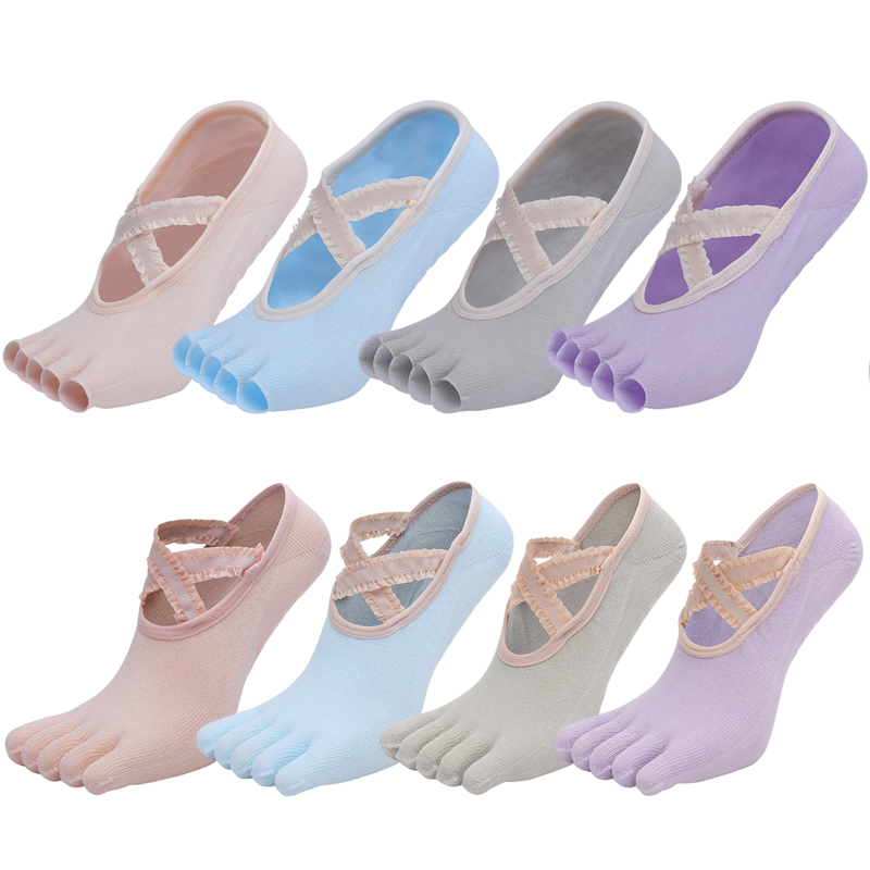 Kaus Kaki Yoga Lima Jari Balut - Grip Sock Yoga ulasan dan harga